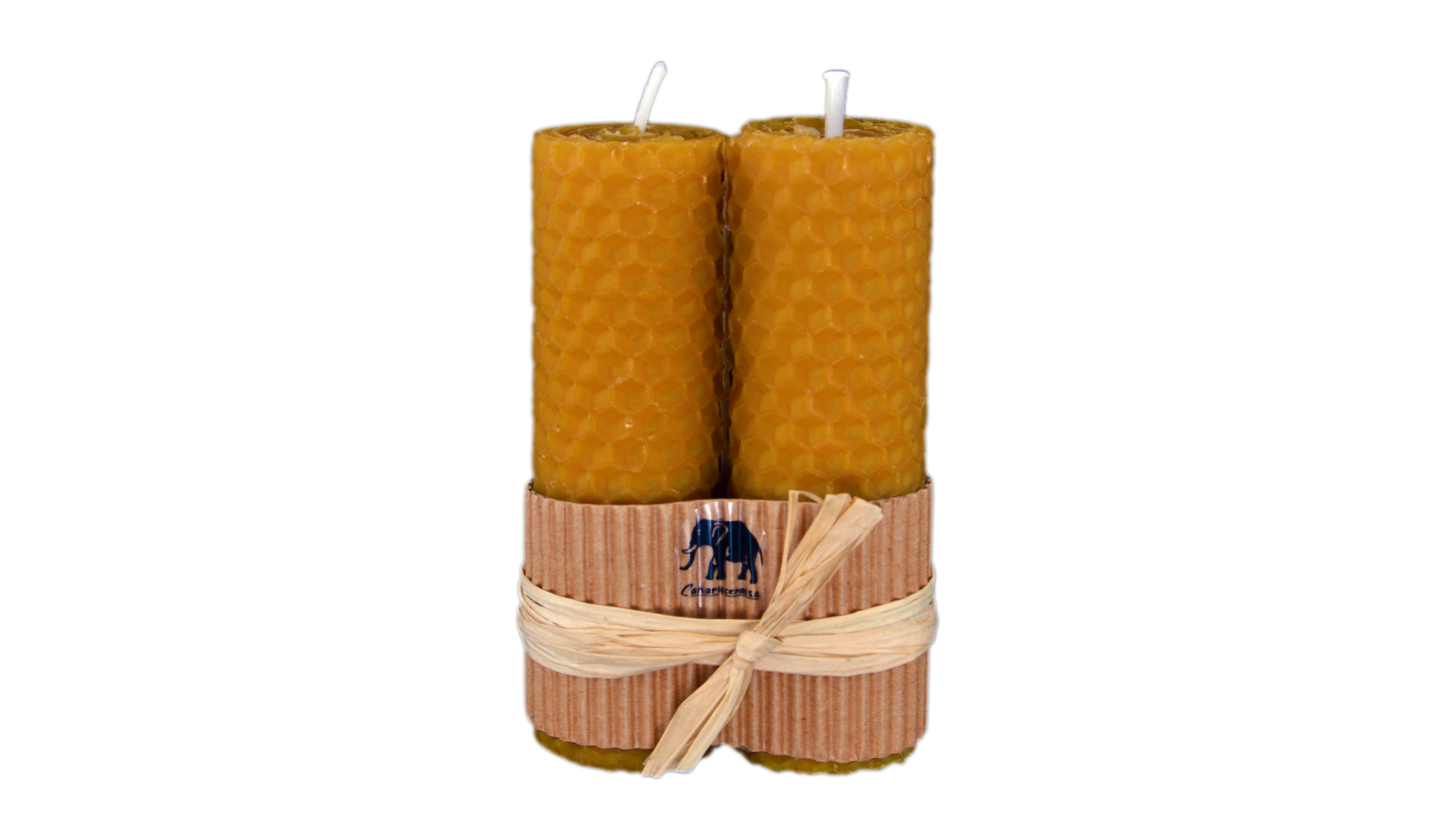 Imagen destacada de “2 velas cilíndricas de cera natural de abeja 10x3.4”