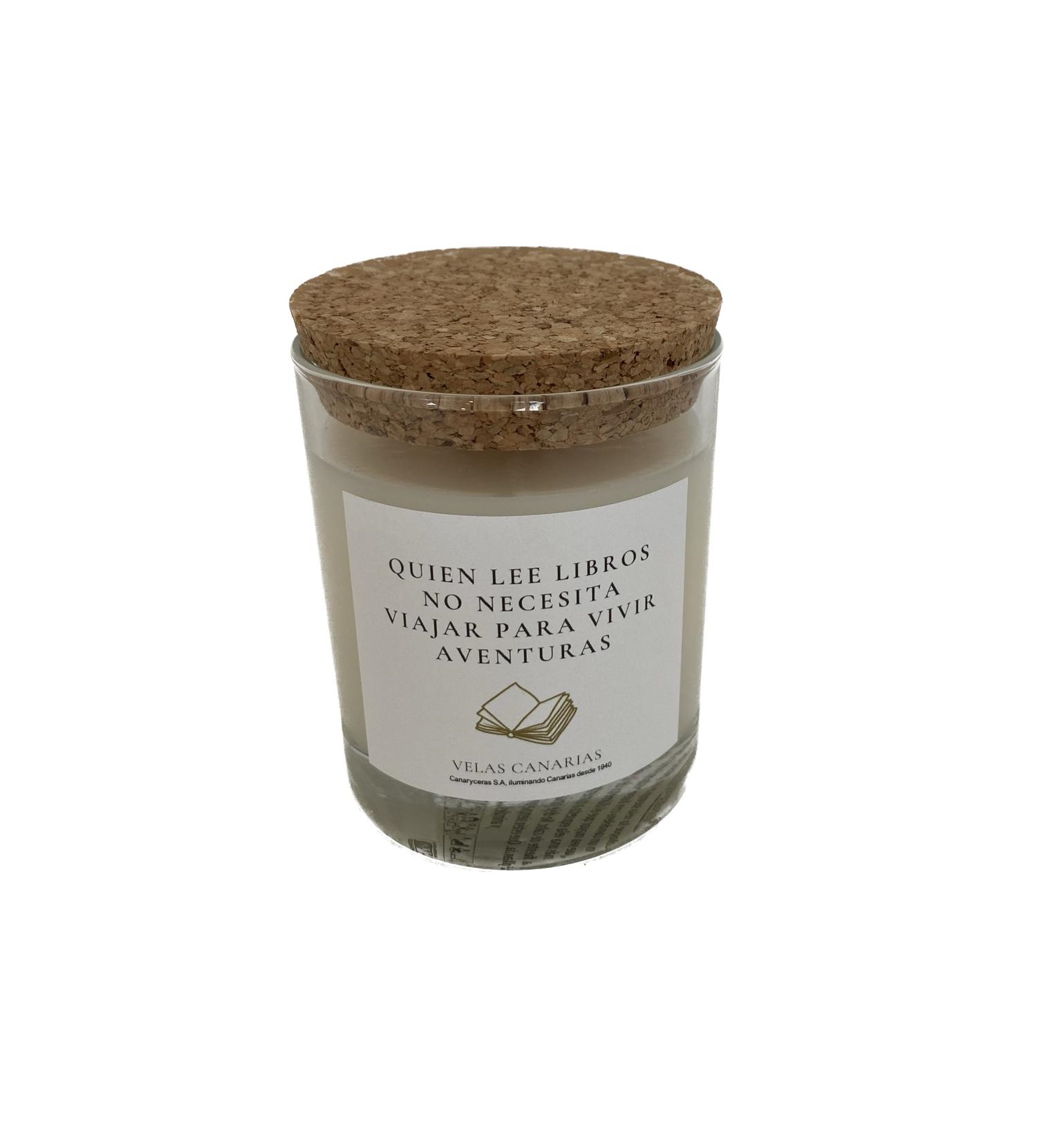 Imagen de galería de 'Vela aromática de cera de soja 150 gr con frases'